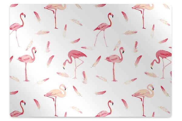 Tapete para escritório Um bando de flamingos