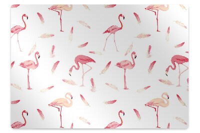 Tapete para escritório Um bando de flamingos