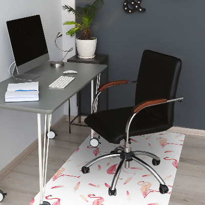 Tapete para escritório Um bando de flamingos