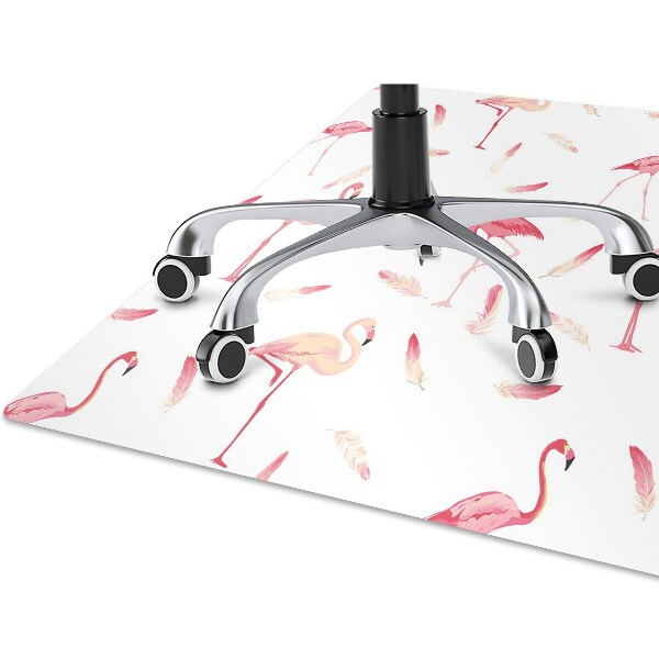 Tapete para escritório Um bando de flamingos