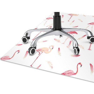 Tapete para escritório Um bando de flamingos