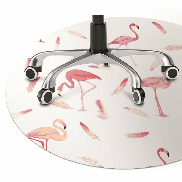 Tapete para escritório Um bando de flamingos