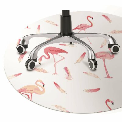 Tapete para escritório Um bando de flamingos