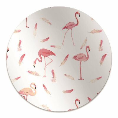 Tapete para escritório Um bando de flamingos