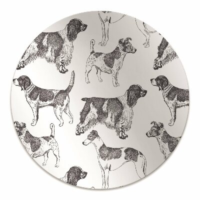 Tapete para escritório Padrão de cães