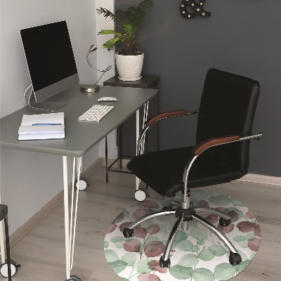Tapete para cadeira de escritório Padrão floral