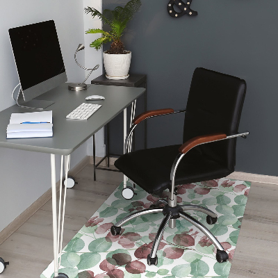 Tapete para cadeira de escritório Padrão floral