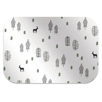 Tapete para cadeira de escritório Veados na floresta