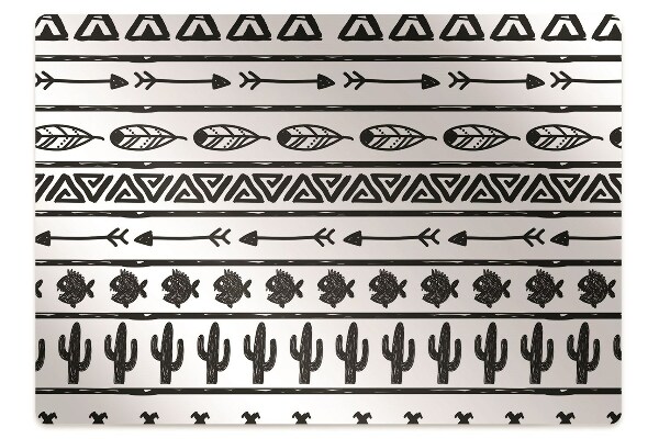 Tapete escritório Boho preto e branco