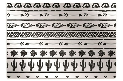 Tapete escritório Boho preto e branco