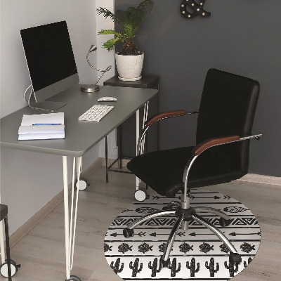 Tapete escritório Boho preto e branco