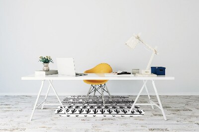 Tapete escritório Boho preto e branco