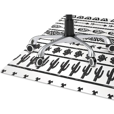 Tapete escritório Boho preto e branco