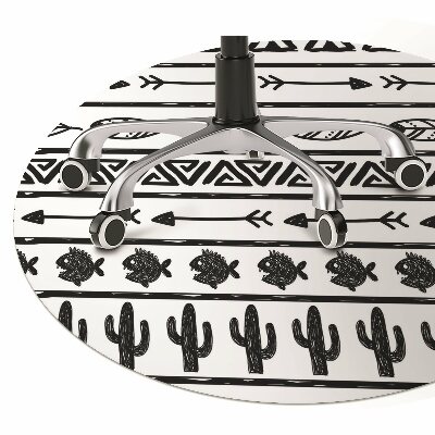 Tapete escritório Boho preto e branco
