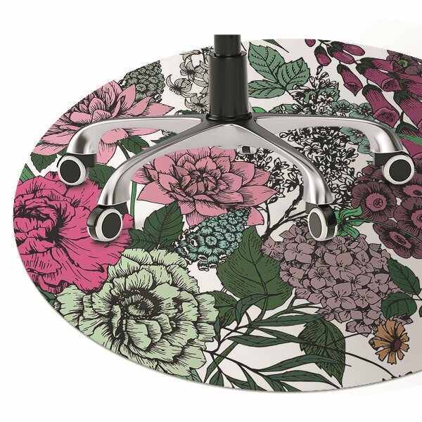 Tapete para escritório Flores vintage