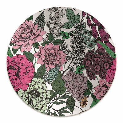 Tapete para escritório Flores vintage