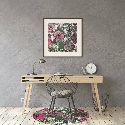 Tapete para escritório Flores vintage