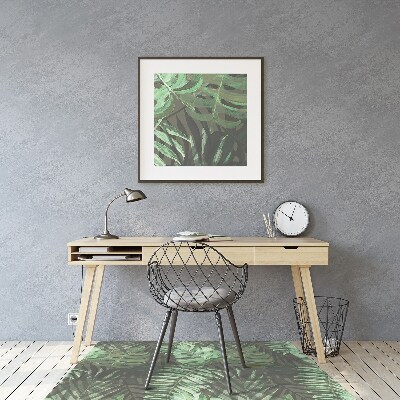Tapete para cadeira de escritório Monstera tropical