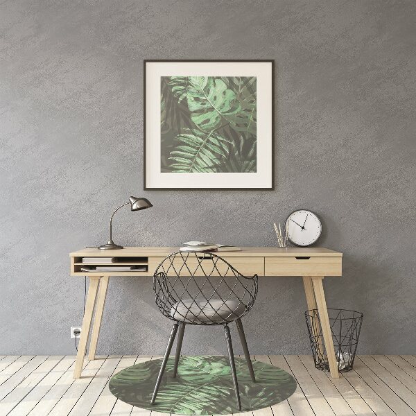Tapete para cadeira de escritório Monstera tropical