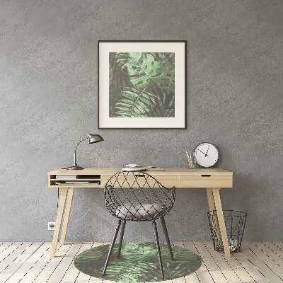 Tapete para cadeira de escritório Monstera tropical