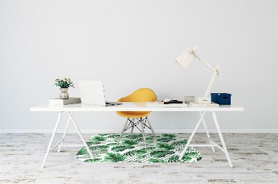 Tapete para escritório Pontos e folhas