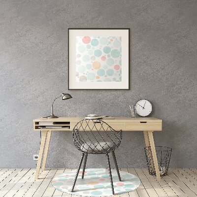 Tapete para escritório Pontos pastel