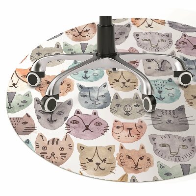 Tapete escritório Gatos em aquarela