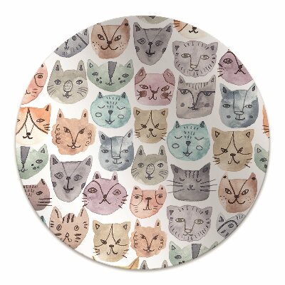 Tapete escritório Gatos em aquarela