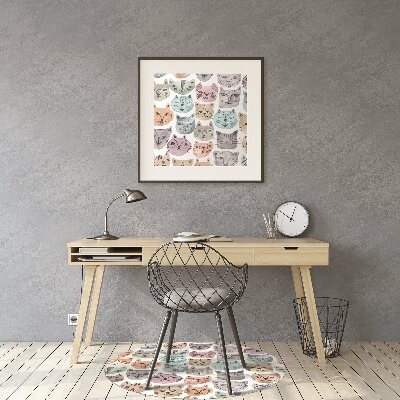 Tapete escritório Gatos em aquarela