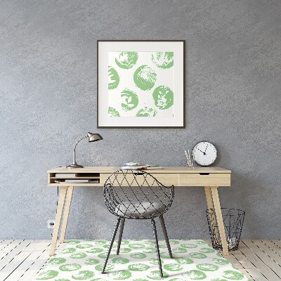 Tapete para cadeira de escritório Plantas em pontos