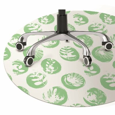 Tapete para cadeira de escritório Plantas em pontos