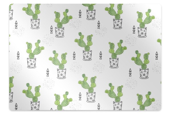 Tapete para escritório Cactos verdes