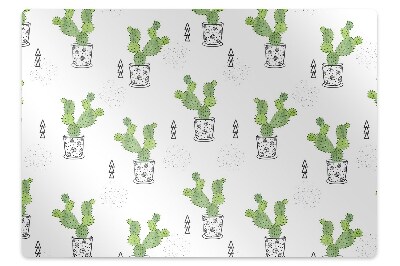 Tapete para escritório Cactos verdes