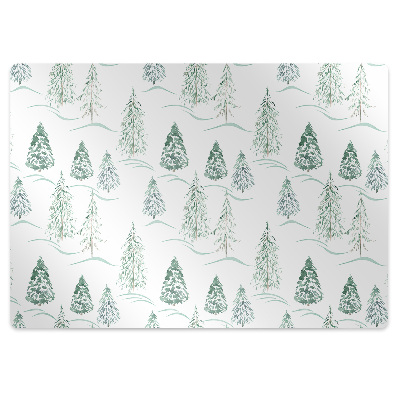 Tapete para escritório Árvore de Natal de inverno
