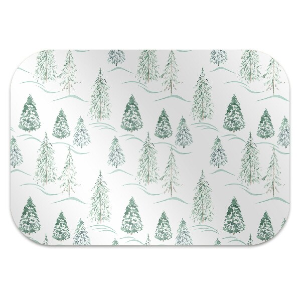 Tapete para escritório Árvore de Natal de inverno