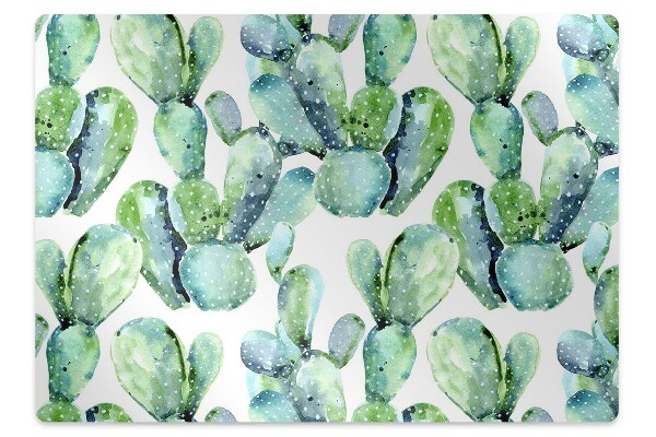 Tapete para escritório Cacto aquarela