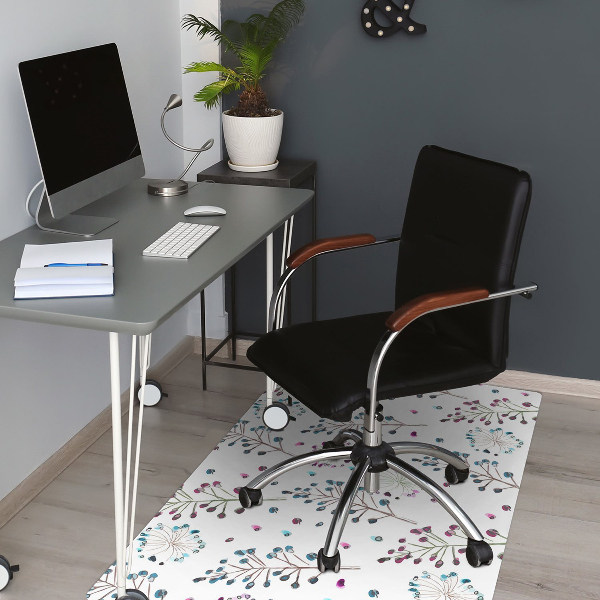 Tapete para cadeira de escritório Motivo floral