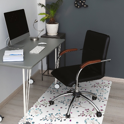 Tapete para cadeira de escritório Motivo floral