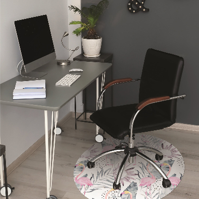 Tapete para cadeira de escritório Flamingos