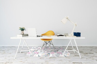 Tapete para cadeira de escritório Flamingos
