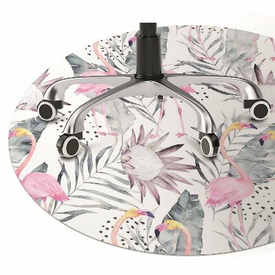 Tapete para cadeira de escritório Flamingos