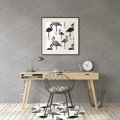 Tapete escritório Estilo flamingo retrô