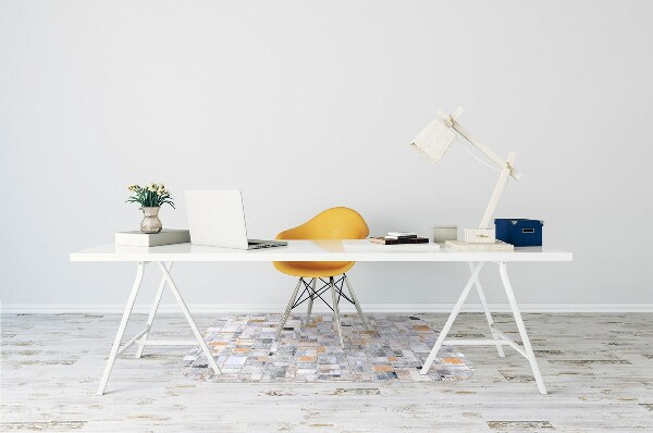 Tapete para cadeira de escritório Azulejos coloridos
