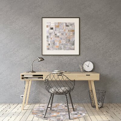 Tapete para cadeira de escritório Azulejos coloridos