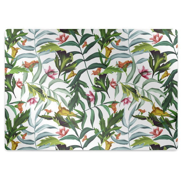 Tapete para cadeira de escritório Flora tropical