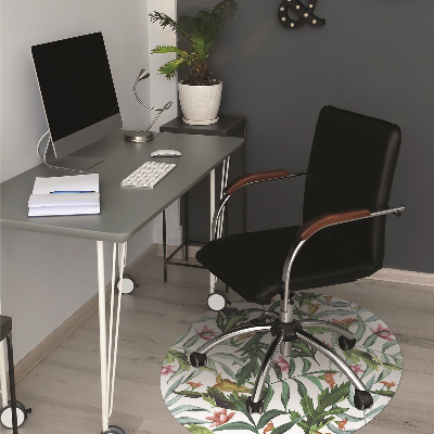 Tapete para cadeira de escritório Flora tropical