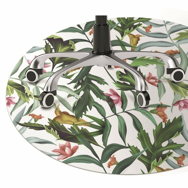 Tapete para cadeira de escritório Flora tropical