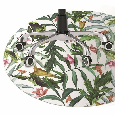 Tapete para cadeira de escritório Flora tropical