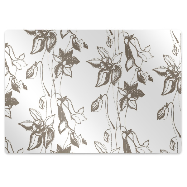 Tapete para escritório Desenho de flores