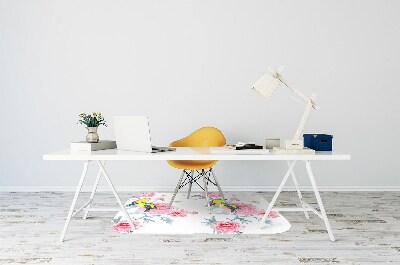 Tapete escritório Pássaros e flores